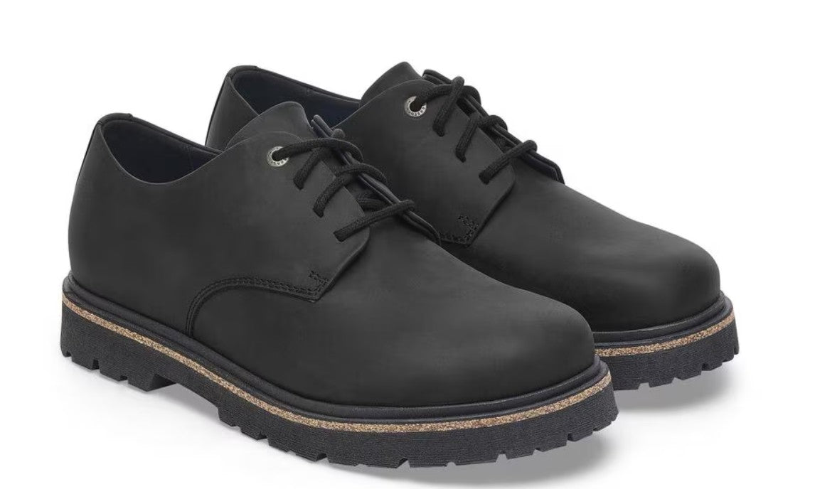 Birkenstock highwood lo 4 eye 1028173 olied leather black