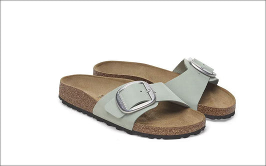 Birkenstock madrid leather big buckle 1029293 sage
