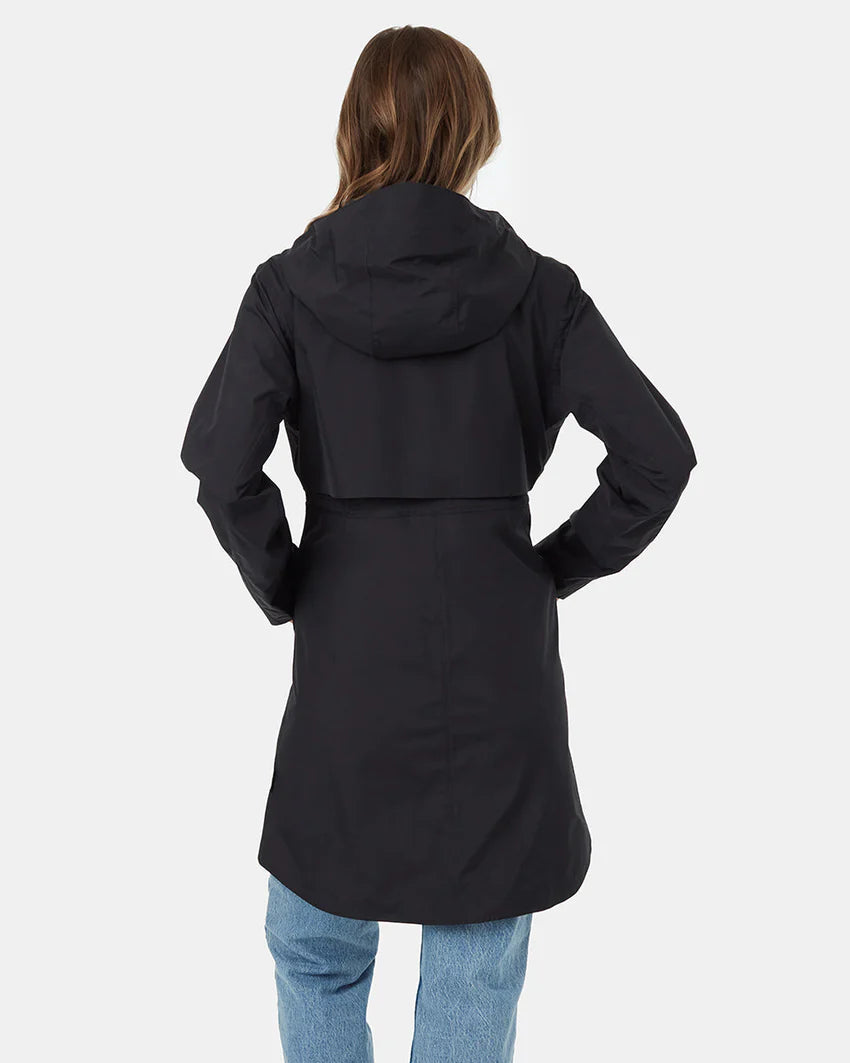 Ten Tree Nimbus Long Rain Jacket tcw4649 0164 black