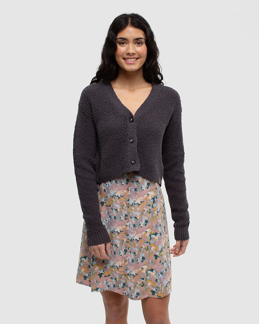 Ten Tree poplar cardigan tcw5713-2275 graphite