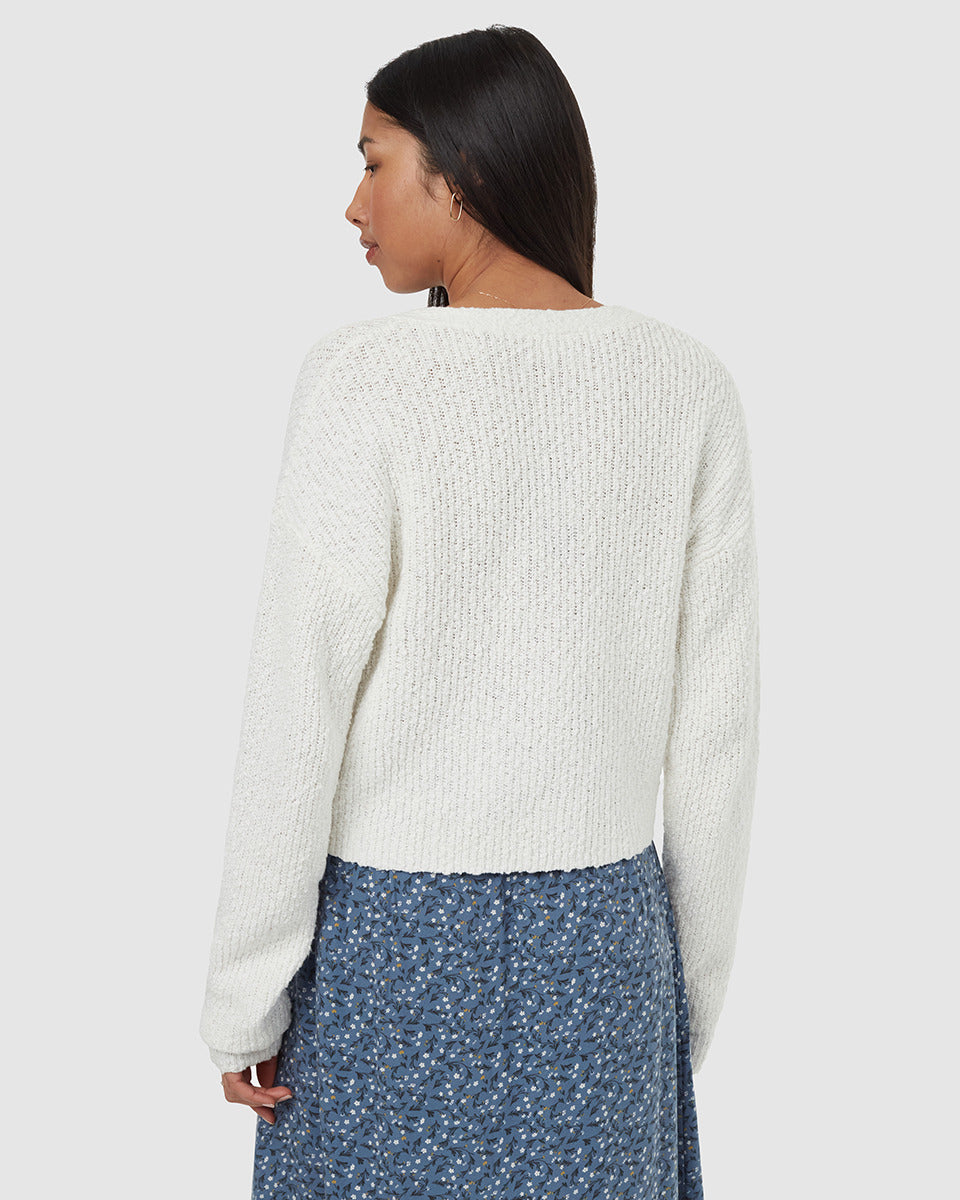 Ten Tree poplar cardigan tcw5713-2921 vintage white