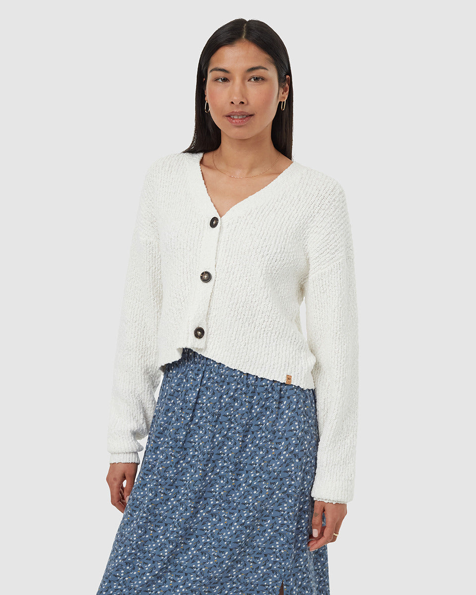 Ten Tree poplar cardigan tcw5713-2921 vintage white