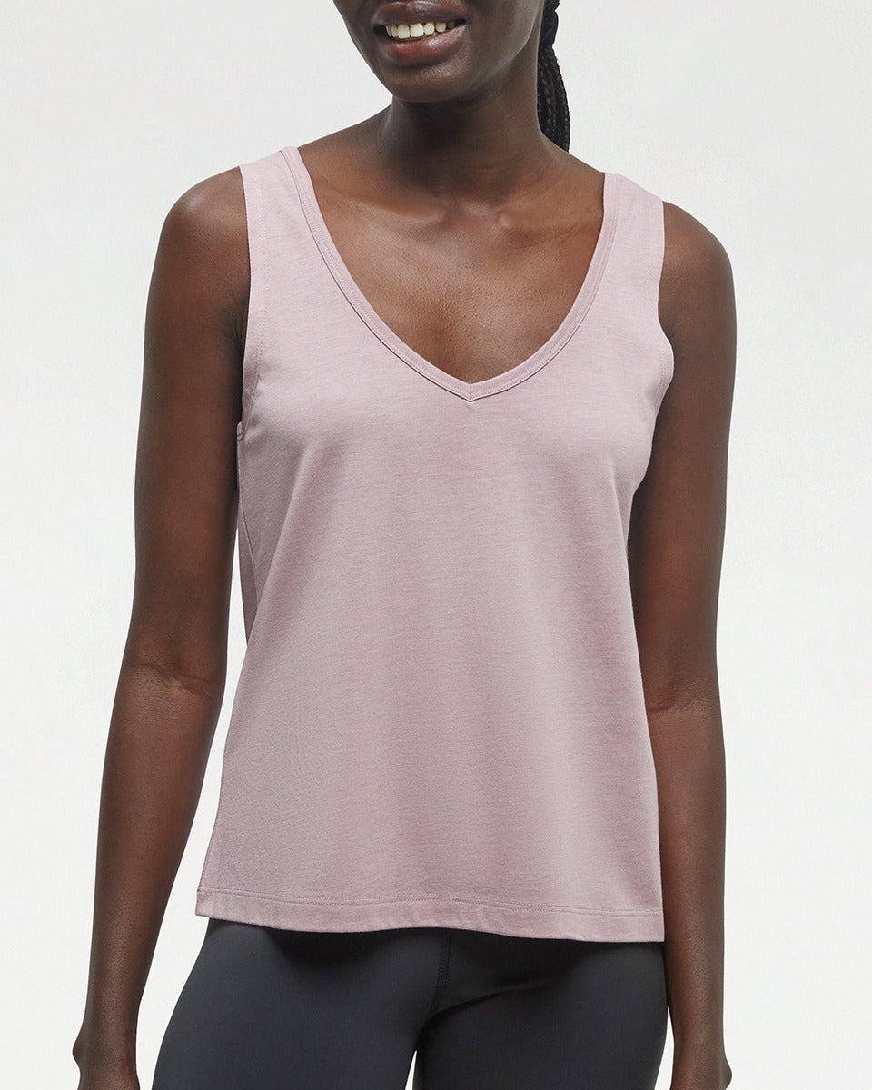 Ten Tree Kinney tank tcw5754-4156 vintage mauve heather