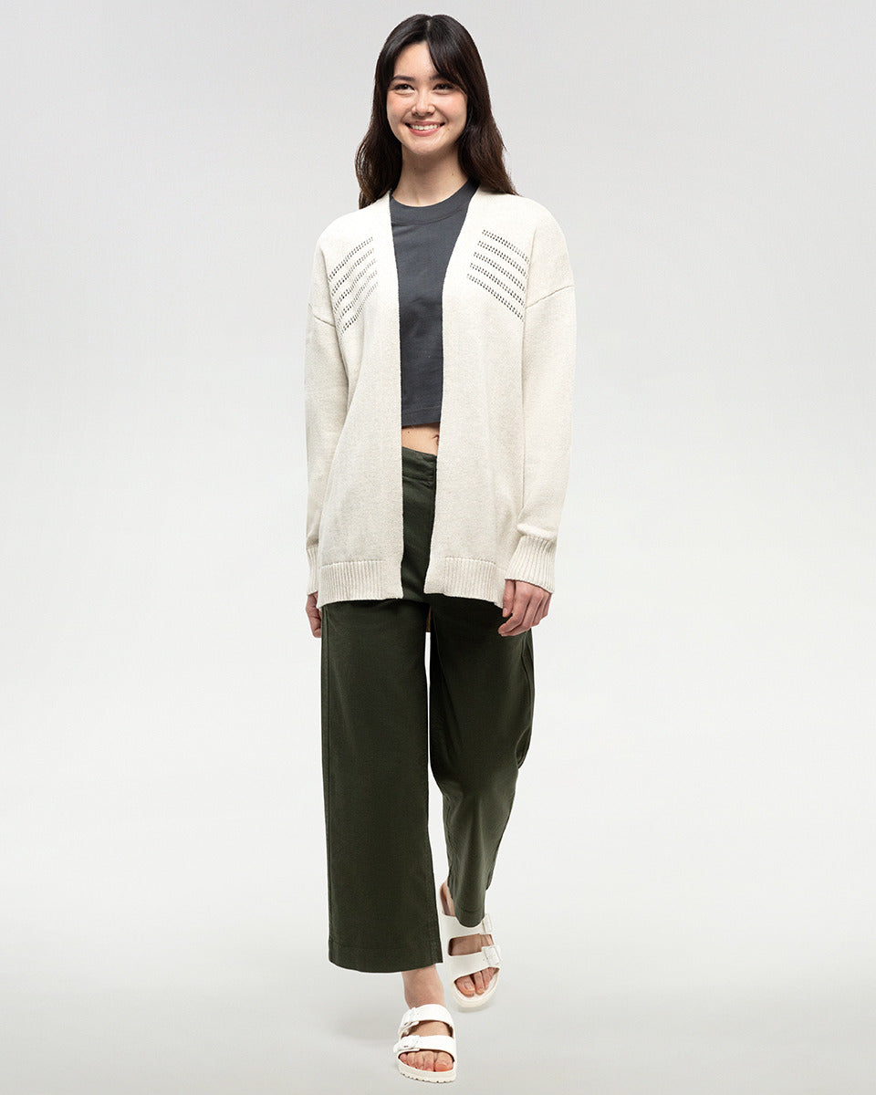 Ten Tree prairies cardigan tcw6038-3191 vintage white