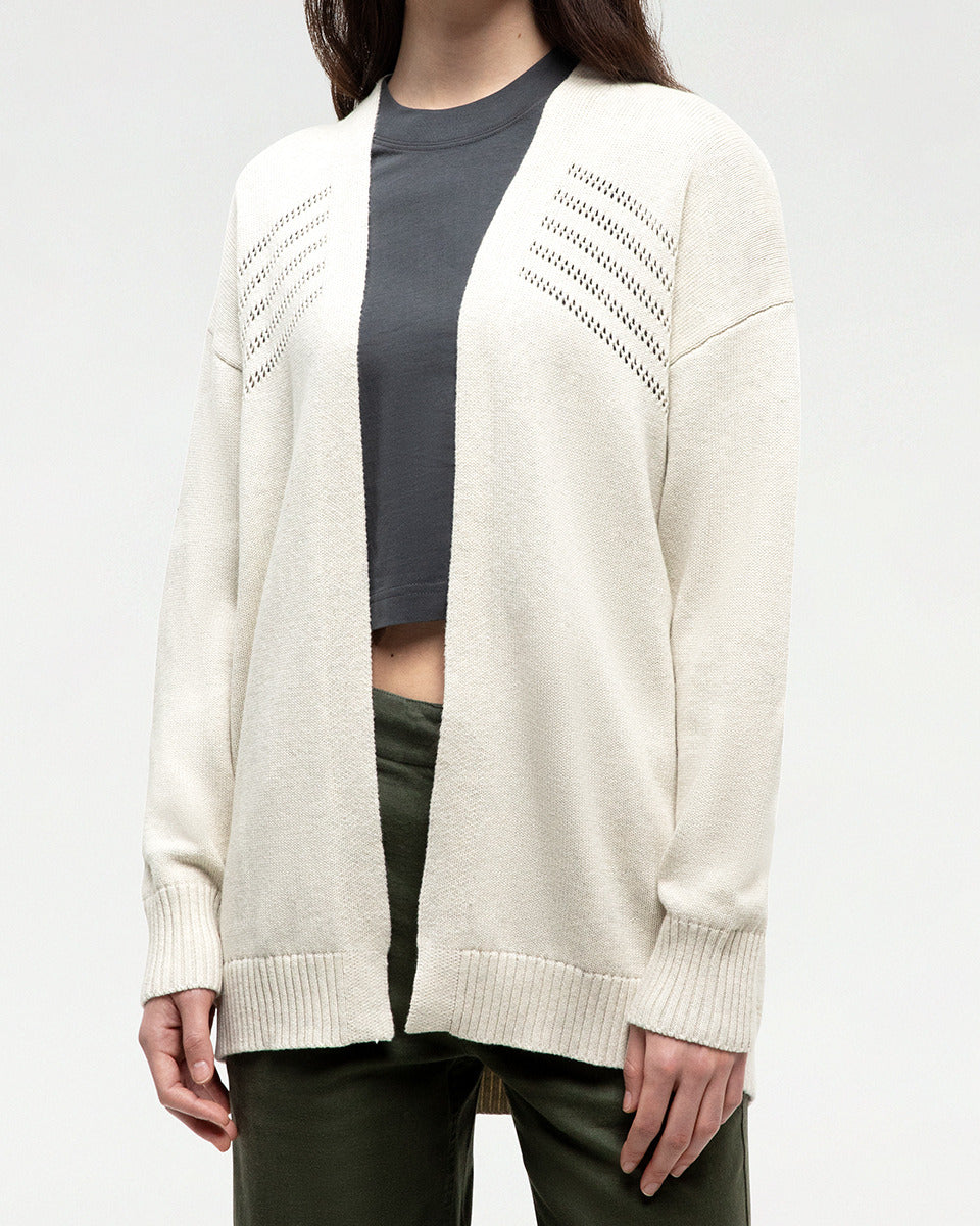 Ten Tree prairies cardigan tcw6038-3191 vintage white