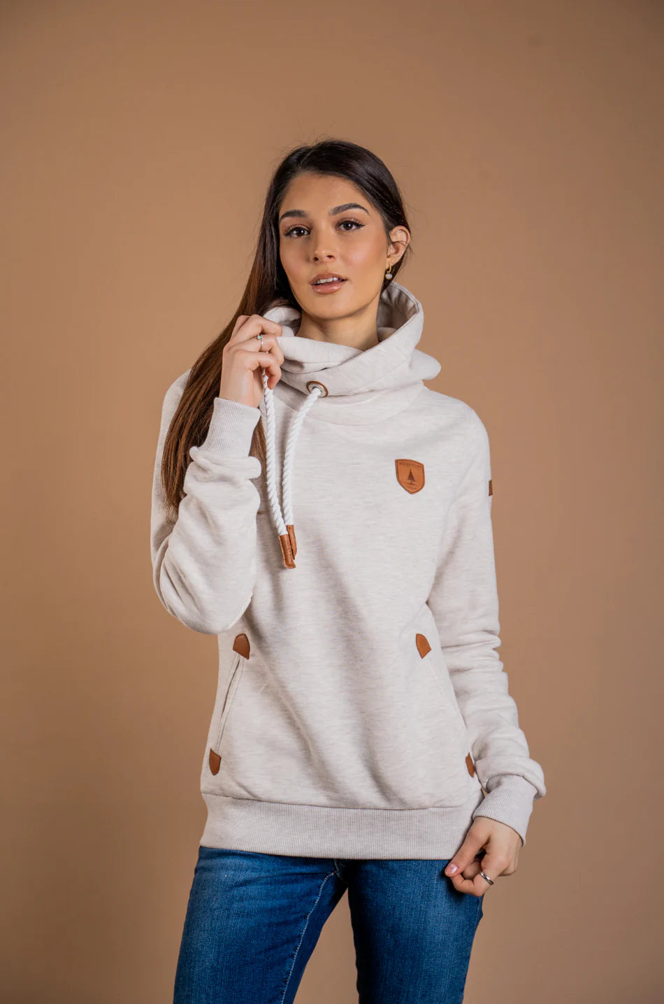 Wanakome Artemis Heather Oatmeal Hoodie Spinners Sports