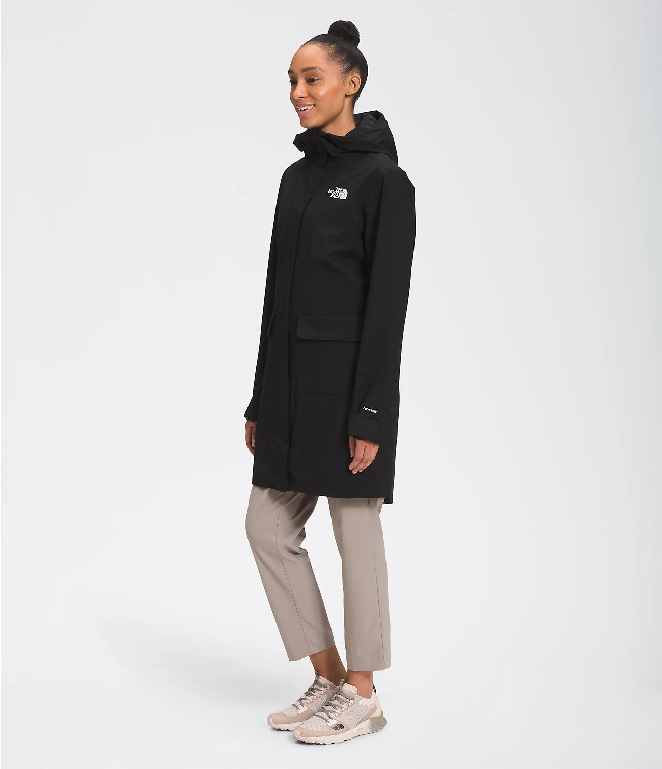 North Face Women’s City Breeze Rain Parka II nf0a52yl jk3 black