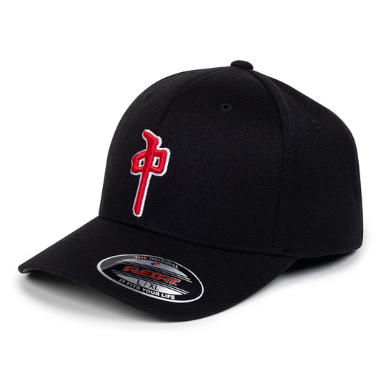 RDS og puffy hat rd0003 black & red