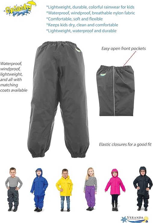 Splashy Kids Rain Pants