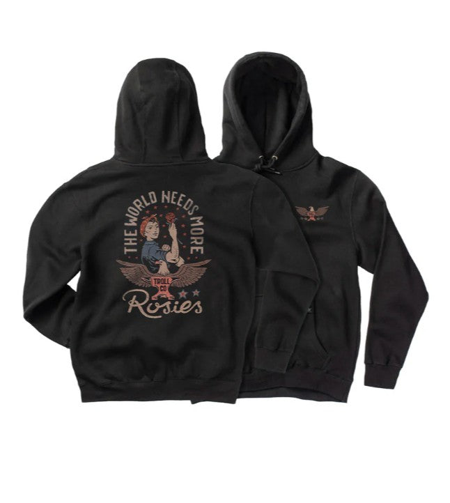 Dirty hands clean money youth rosie hoody tc2141 black