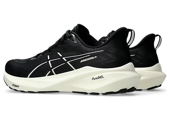 Asics mens gt-2000 13 1011b861-003 black & white