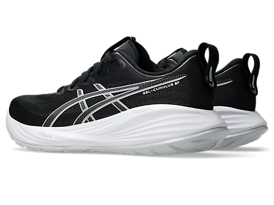 Asics gel cumulus 27 1011b960-002 black & white