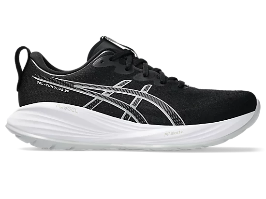 Asics gel cumulus 27 1011b960-002 black & white