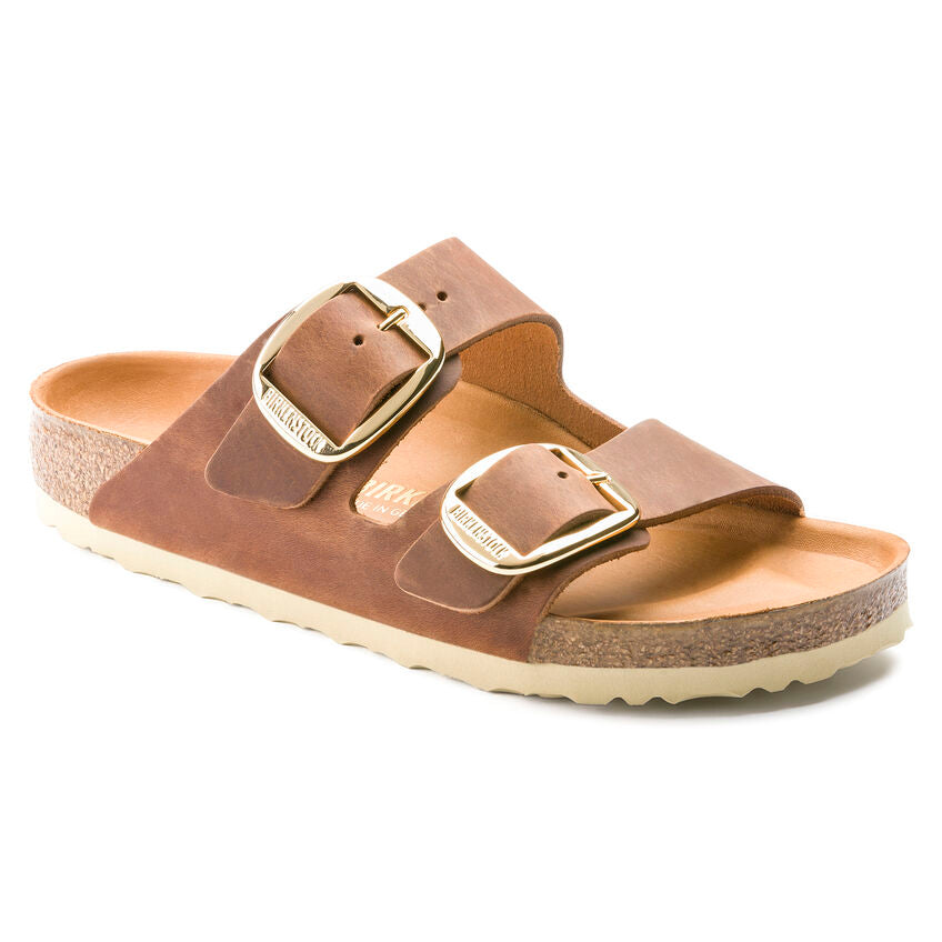 Birkenstock oiled leather arizona big buckle n1011073 cognac