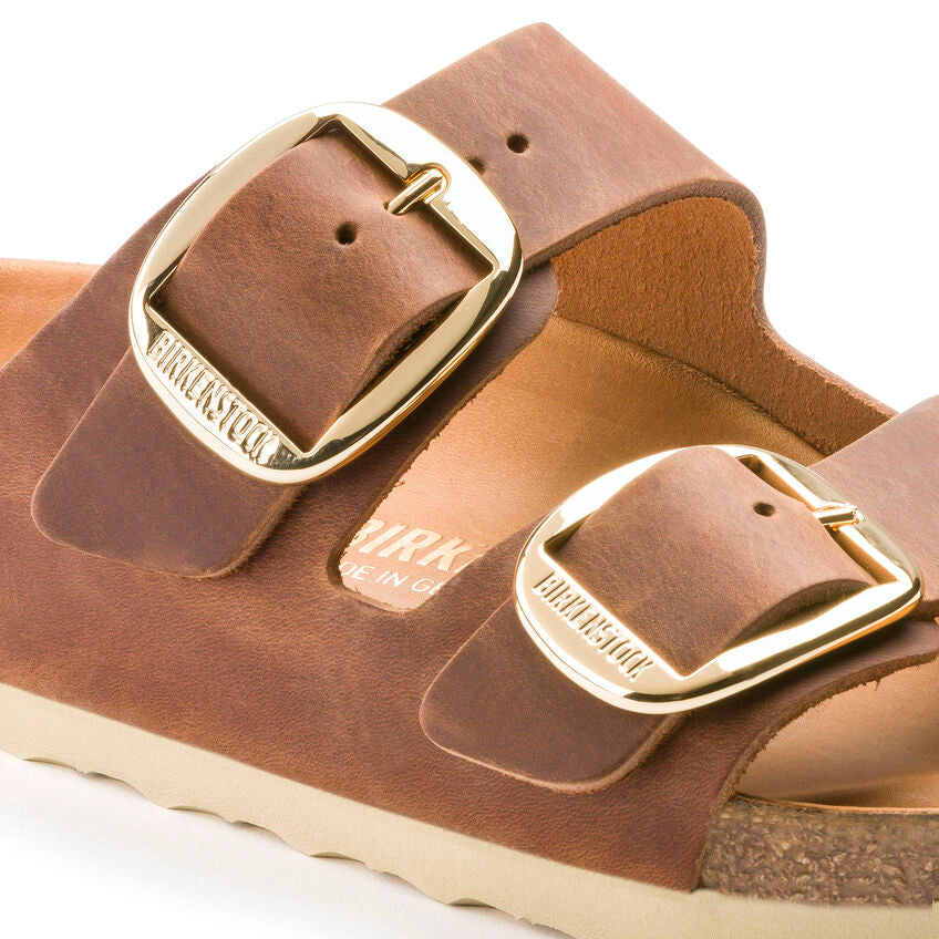 Birkenstock oiled leather arizona big buckle n1011073 cognac