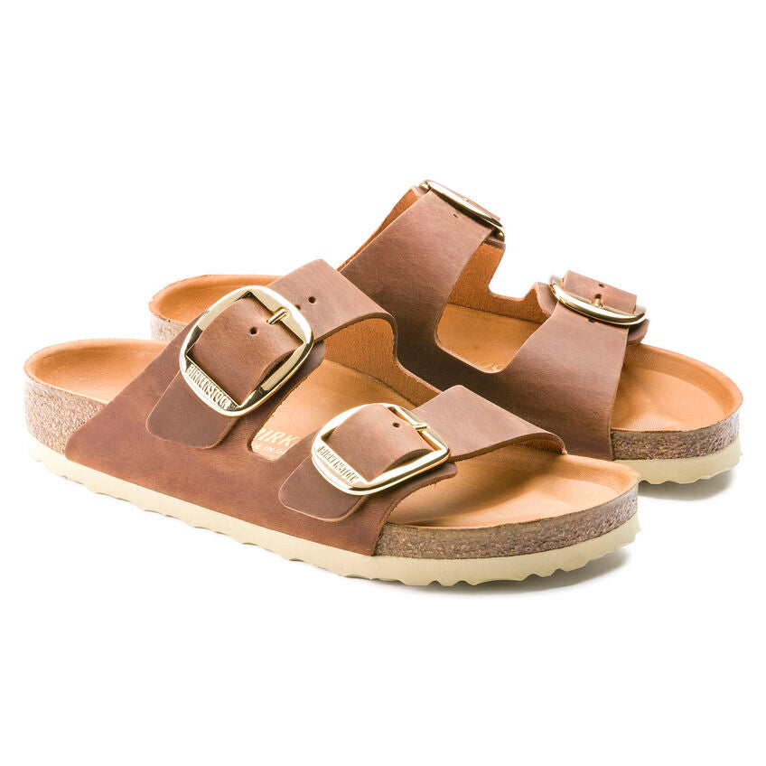 Birkenstock oiled leather arizona big buckle n1011073 cognac