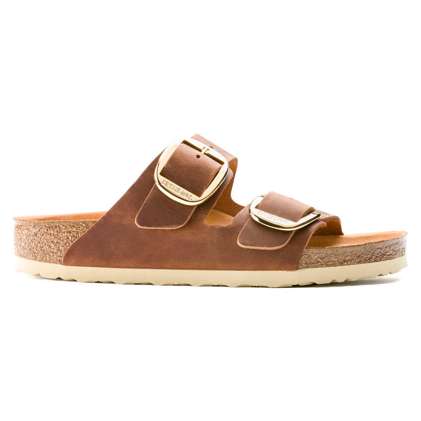 Birkenstock oiled leather arizona big buckle n1011073 cognac