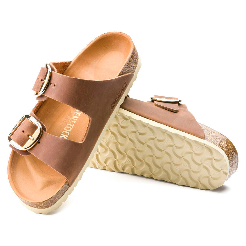 Birkenstock oiled leather arizona big buckle n1011073 cognac