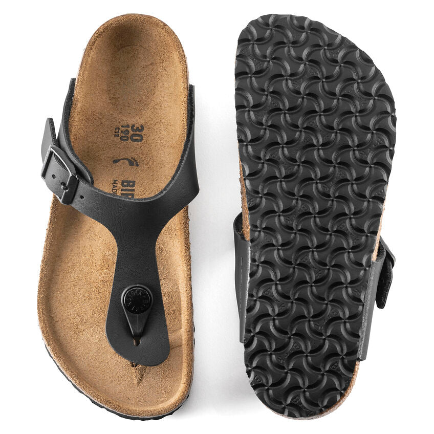 Birkenstock youth gizeh biko-flor n846143 black