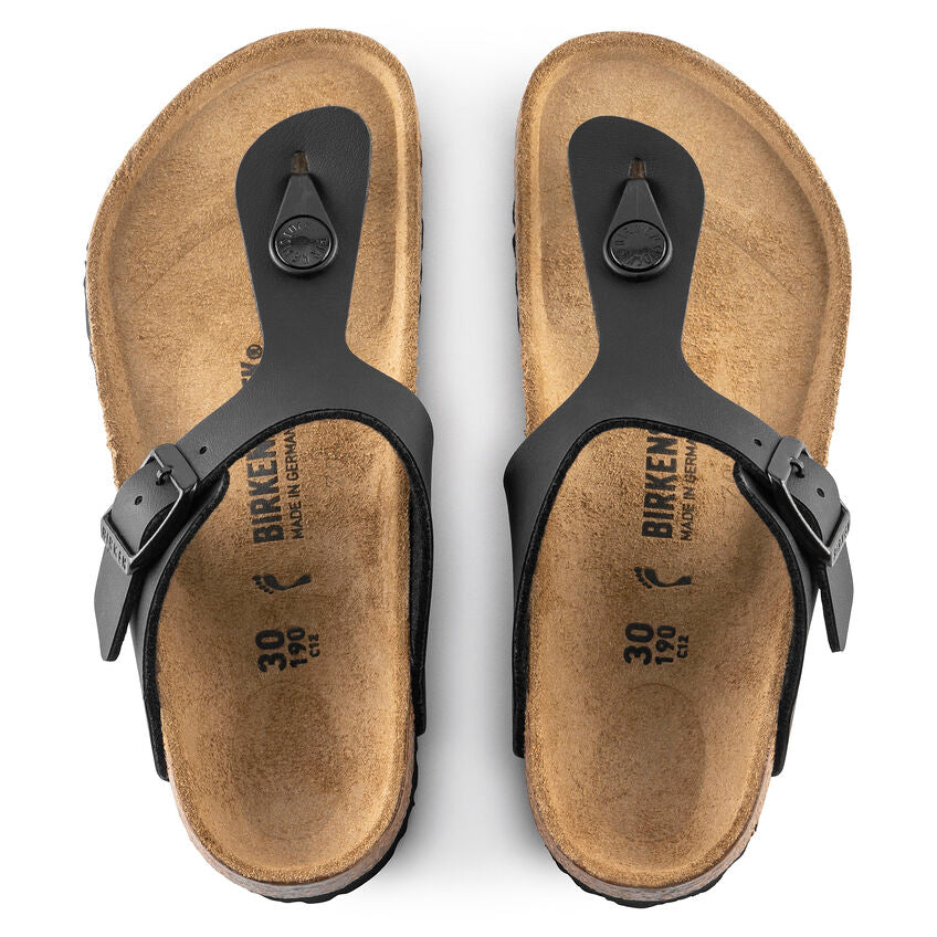 Birkenstock youth gizeh biko-flor n846143 black