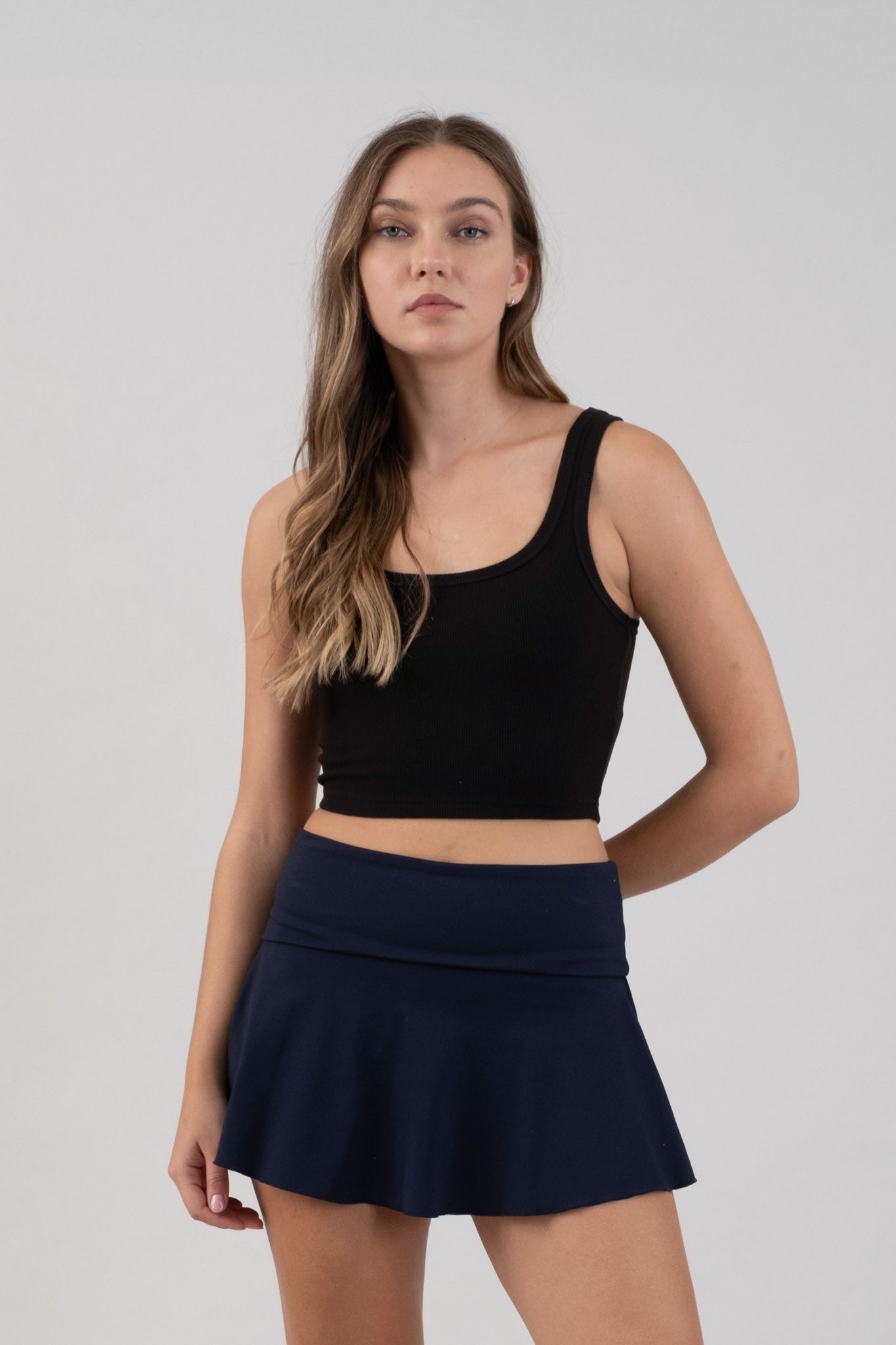 Malibu crop tank tw1617 black