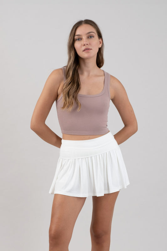 Malibu crop tank tw1617 dusty mauve