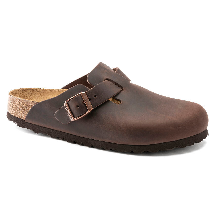 Birkenstock Boston Clogfull grain leather r159711 habana