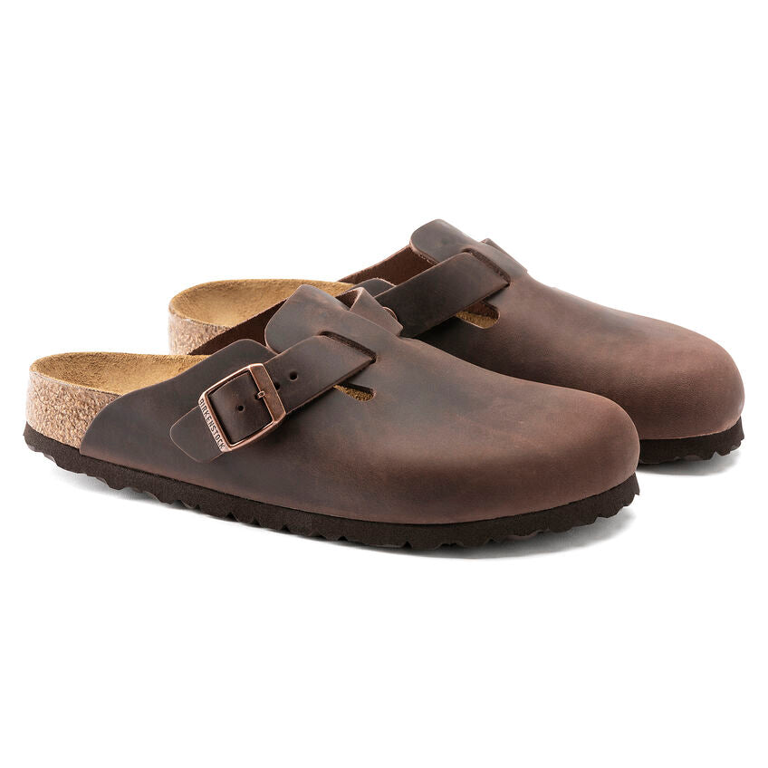 Birkenstock Boston Clogfull grain leather r159711 habana