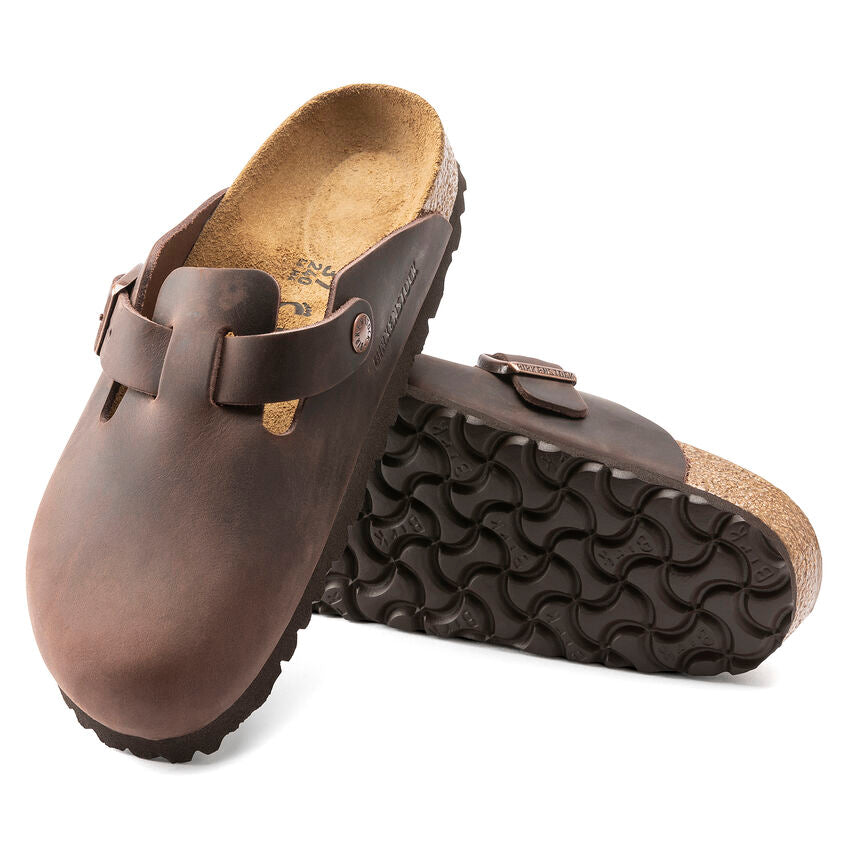 Birkenstock Boston Clogfull grain leather r159711 habana