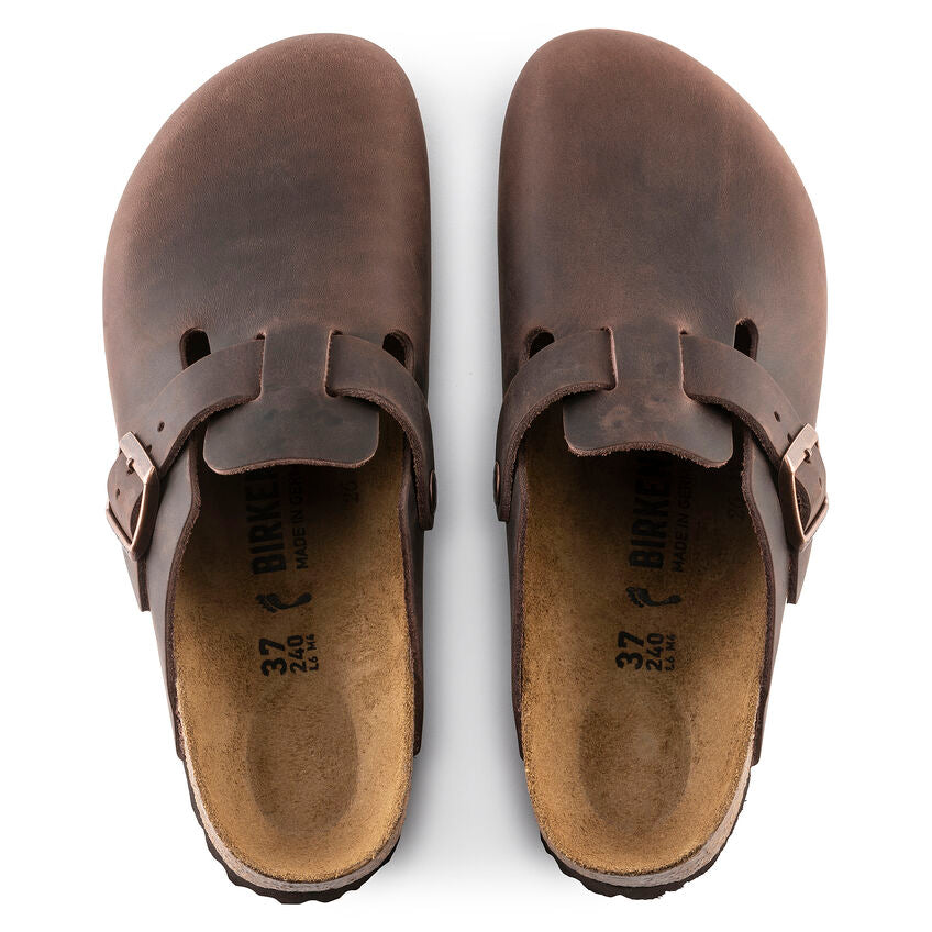 Birkenstock Boston Clogfull grain leather r159711 habana