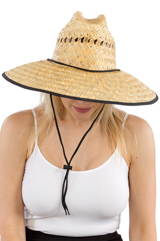 Malibu black trim quarterhorse vented lifeguard hat cb-493