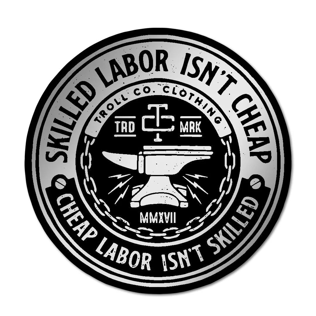 Dirty Hands clean money slic die cut sticker tc1574