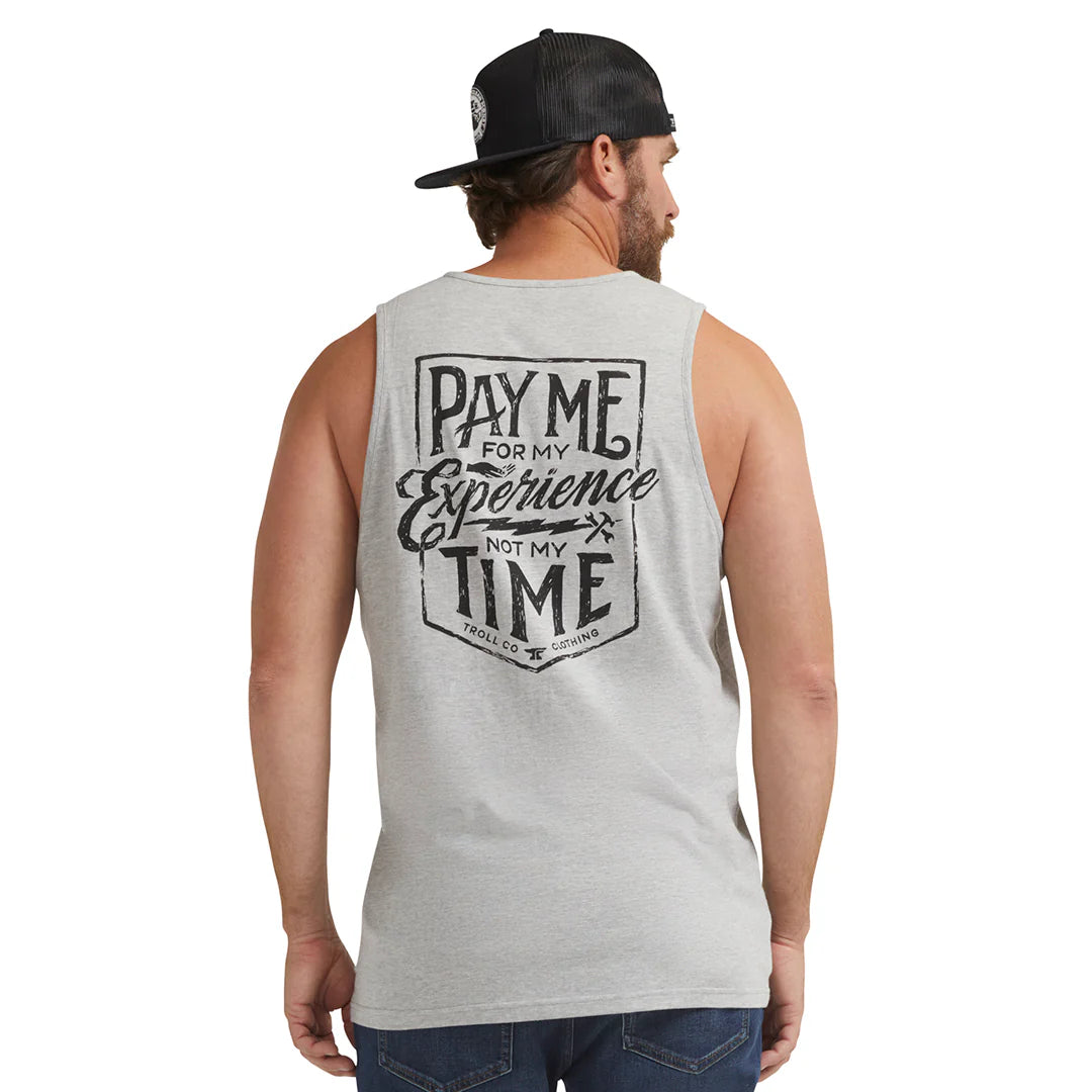 Dirty hands clean money pay me tank tc2331 grey