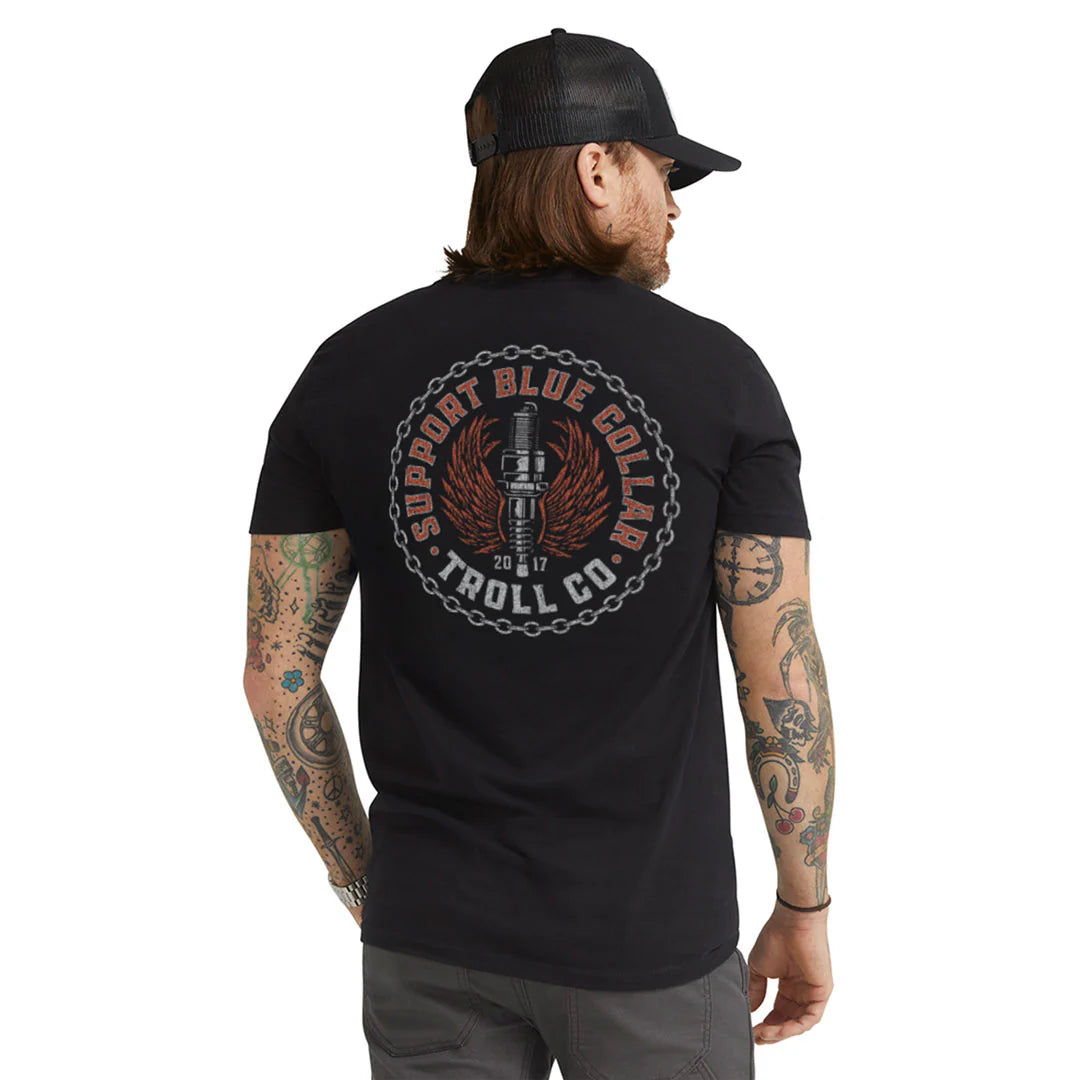 Dirty Hands Clean Money sbc chain support 2.0 tshirt tc2801 black