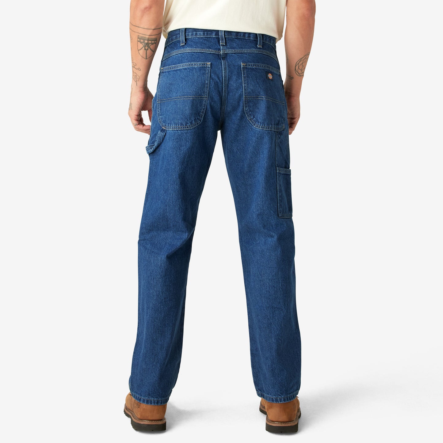 Dickies Relaxed Fit Heavyweight Carpenter Jeans 1993snd stonewash indigo blue