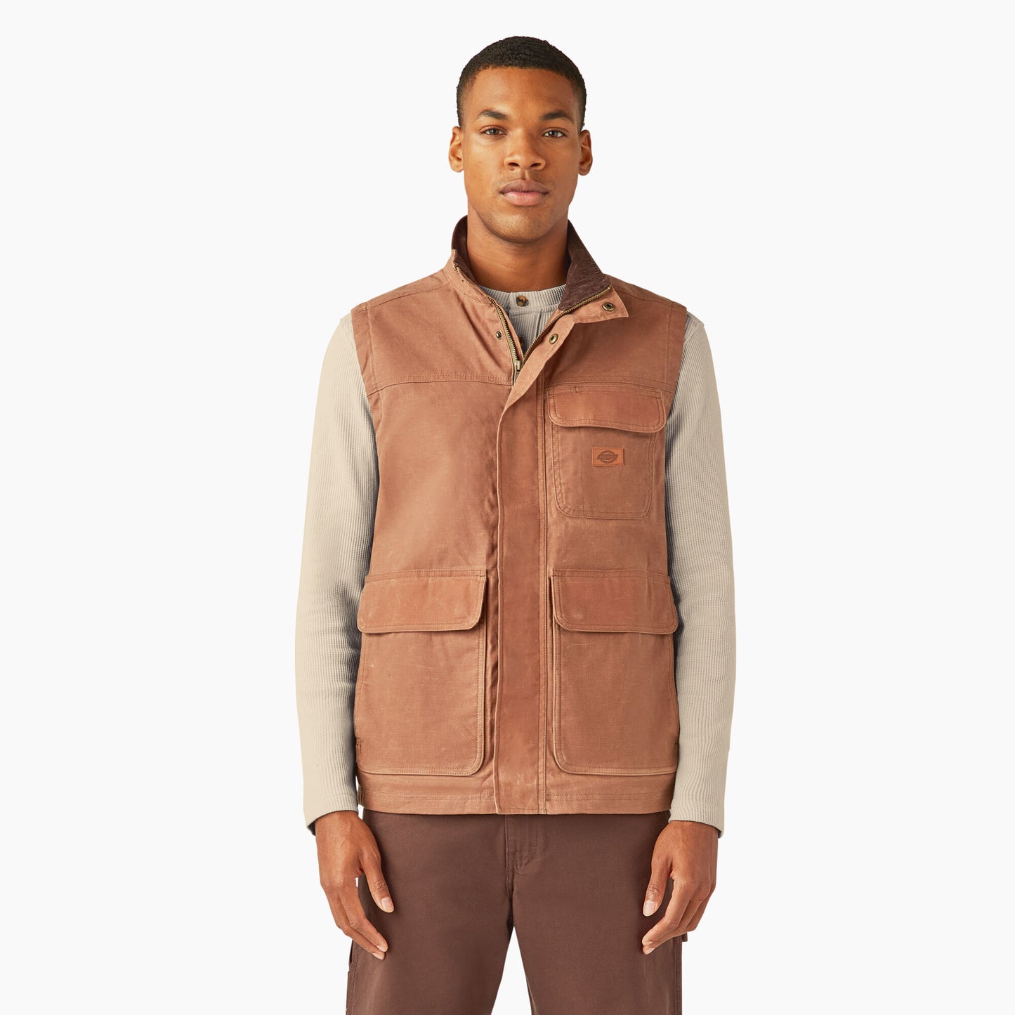 Dickies waxed duck lined vest a85xd och