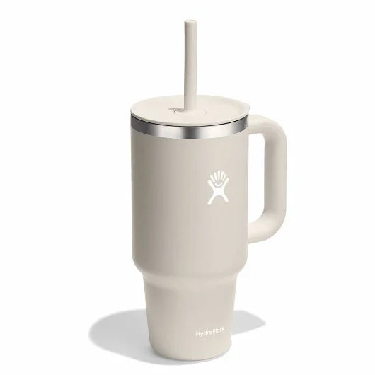 Hydroflask 40 oz All Around™ Travel Tumbler - Insulated tumbler with handle and straw. tt40ps114 oat