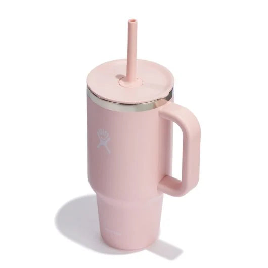 Hydroflask 40 oz All Around™ Travel Tumbler - Insulated tumbler with handle and straw. tt40ps678 trilium