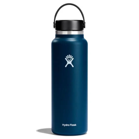 Hydroflask 40 oz Wide Mouth Large wide mouth water bottle for easy drinking. w40bts464 indigo