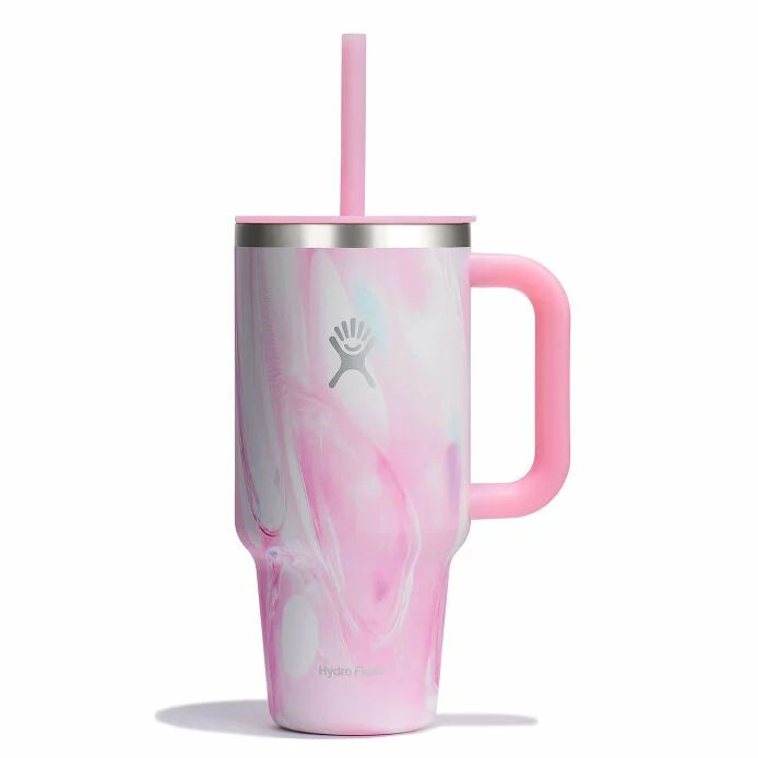 hydroflask 32 oz travel tumbler les25tt32a jelly pink