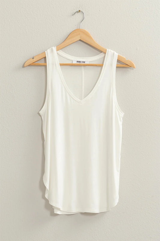 Malibu vneck tank top dz24a850 off white