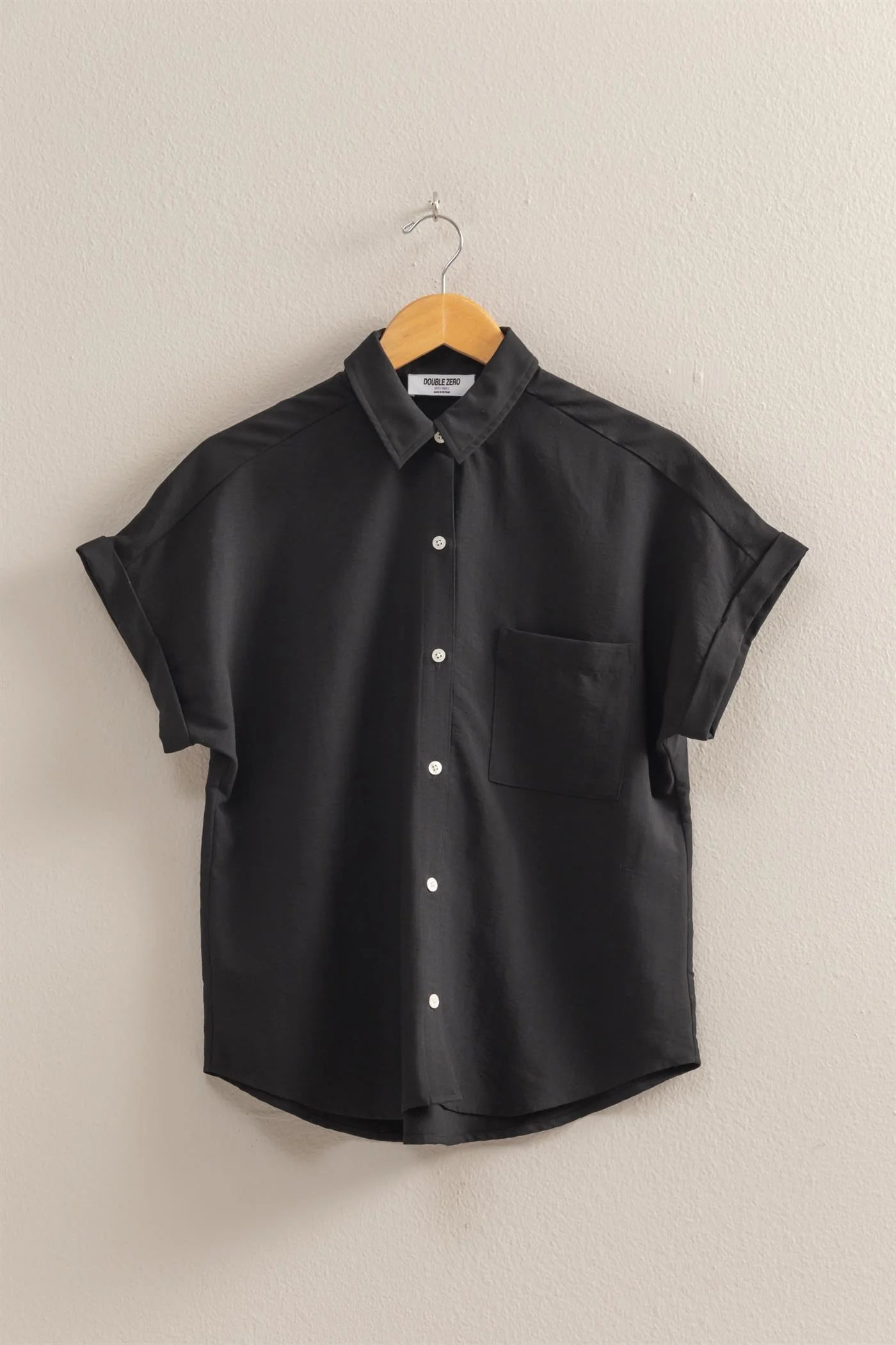 Malibu short sleeve button up shirt dz25a767 black
