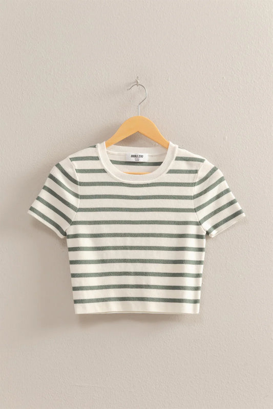 Malibu sweater dz25a909 sage green & cream