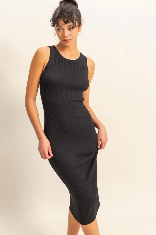 Malibu rib dress dz25a918 black