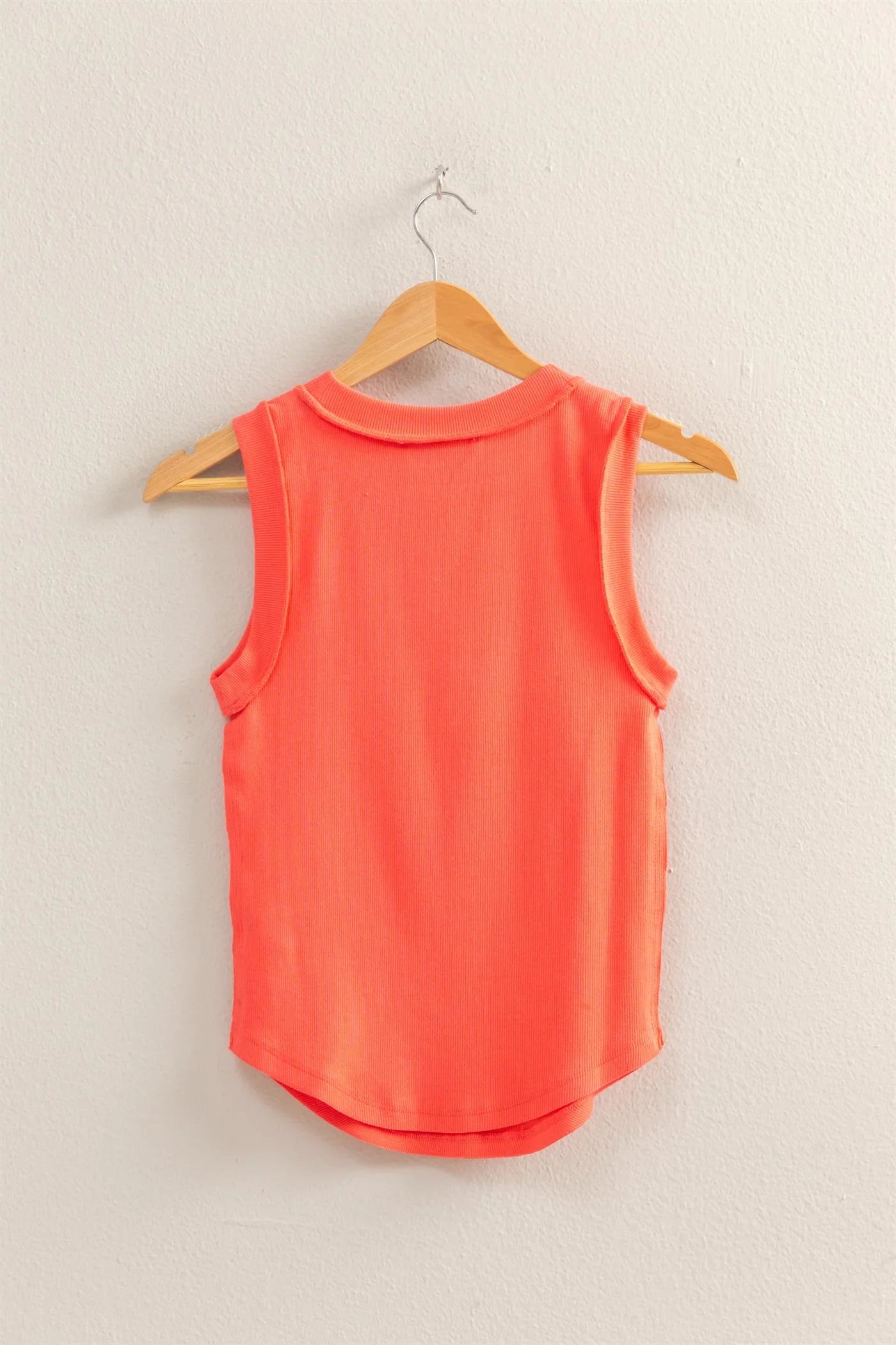 Malibu rib tank top dz25c058 coral