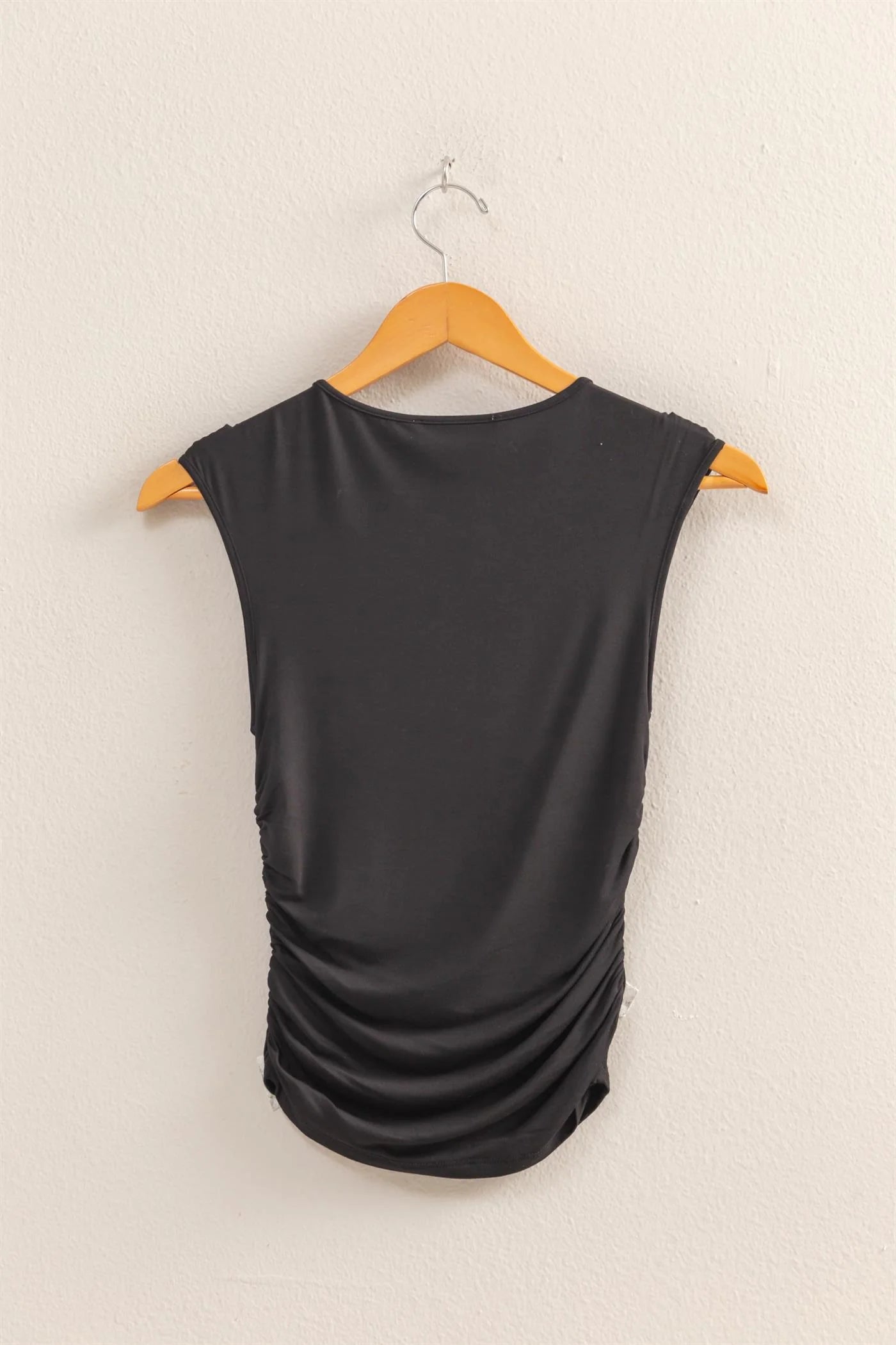 Malibu rusched side top dz25c194 black