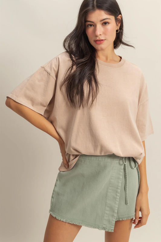 Malibu tshirt dz25c433 dark taupe