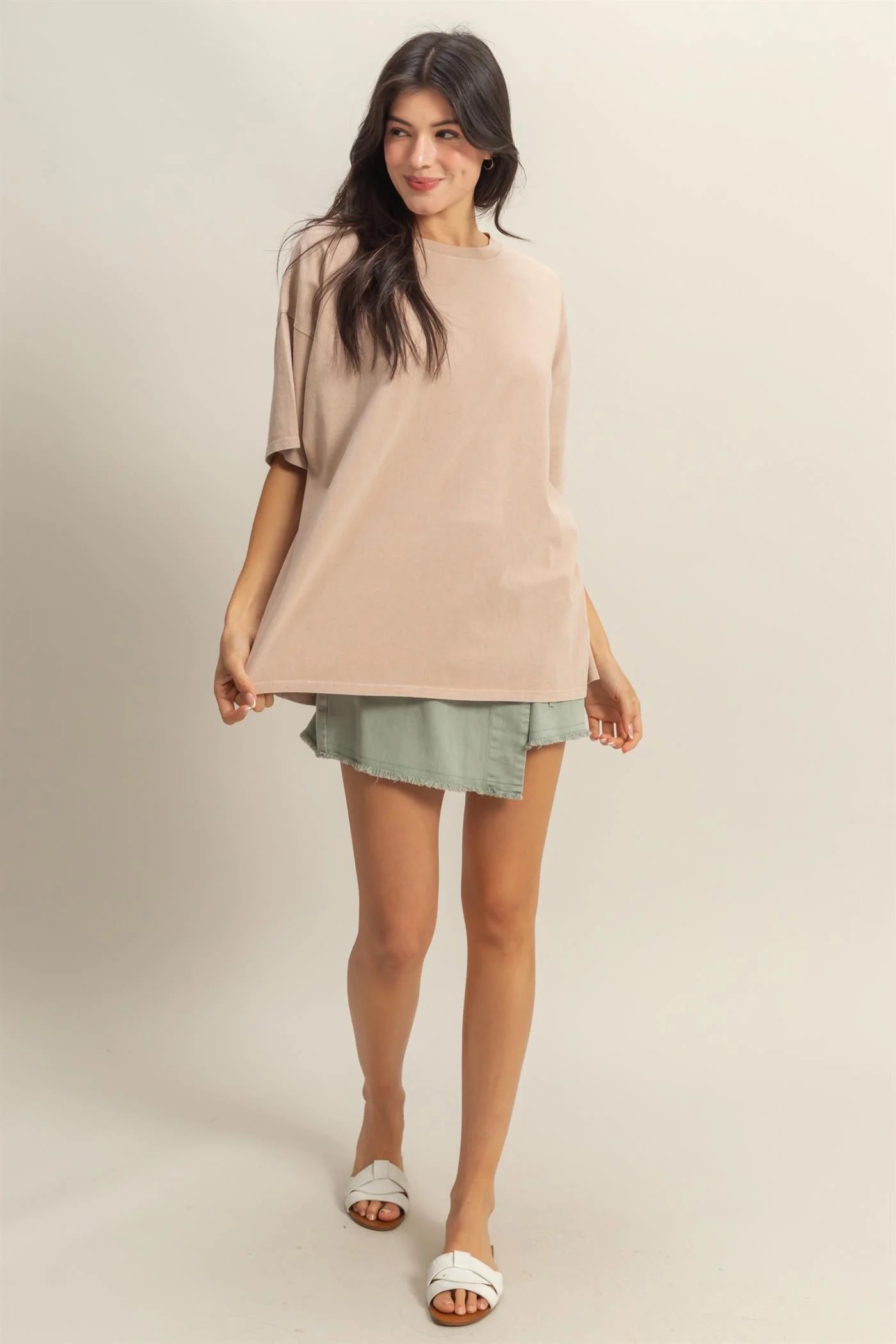 Malibu tshirt dz25c433 dark taupe