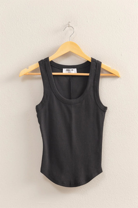 Malibu ribbed tank dz25c448 black