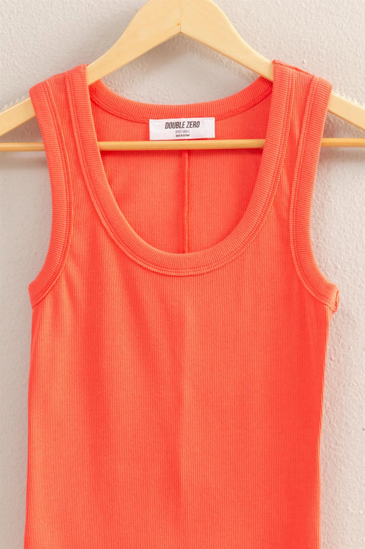 Malibu ribbed tank dz25c448 coral